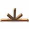 Ekena Millwork Saratoga Timber Gable Bracket, Western Red Cedar, 48"W x 28"H x 3 1/2"D x 3 1/2"F, 14/12 Pitch GBW048X28X0404SAR00SWR - alternate 5